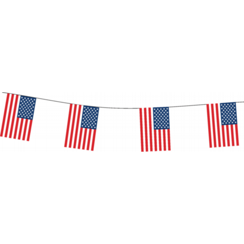 Drapeaux-Flags - USA polyethylene bunting 26 flags 20x30cm