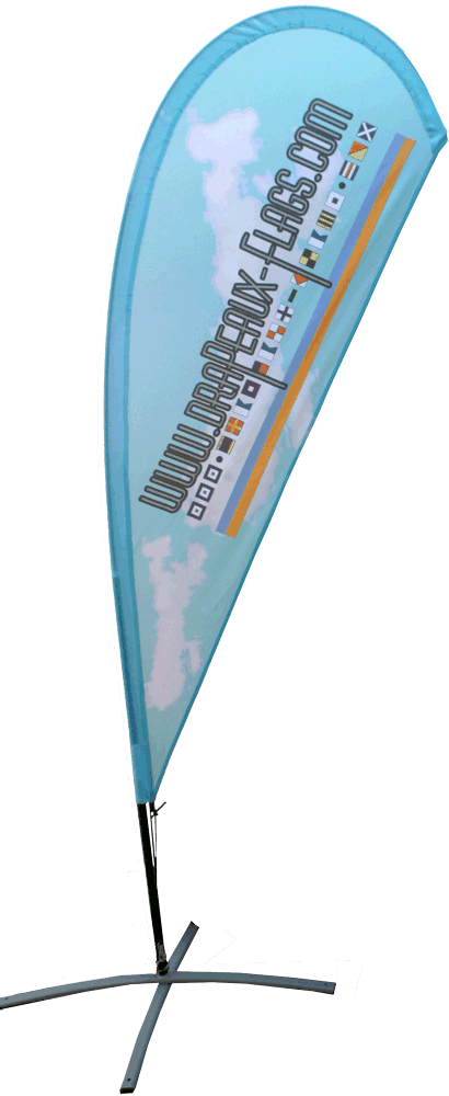 Drapeaux, beach flag ou oriflamme