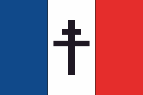 Drapeaux Flags France Libre Black Lorraine Cross Drapeaux Flags France Libre Black Lorraine Cross
