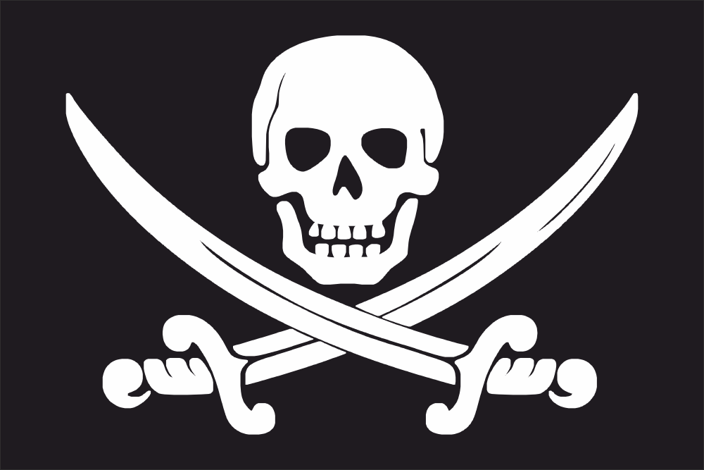 Drapeaux Flags Pirate Crane & sabres 1196 pirate (crane sabres) pirates drapeau maille agiter mural pavillon