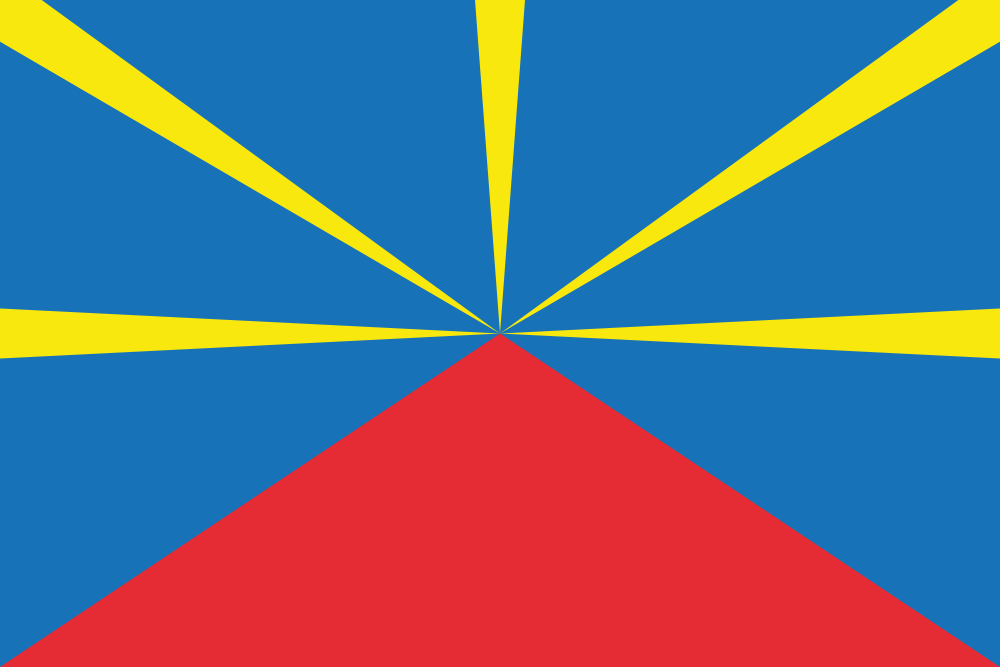 Drapeaux-Flags - Réunion - Lo Mahaveli