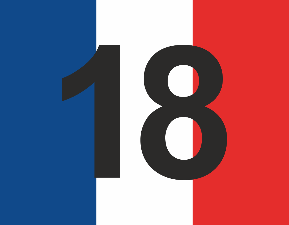 Drapeaux Flags Golf 18 France